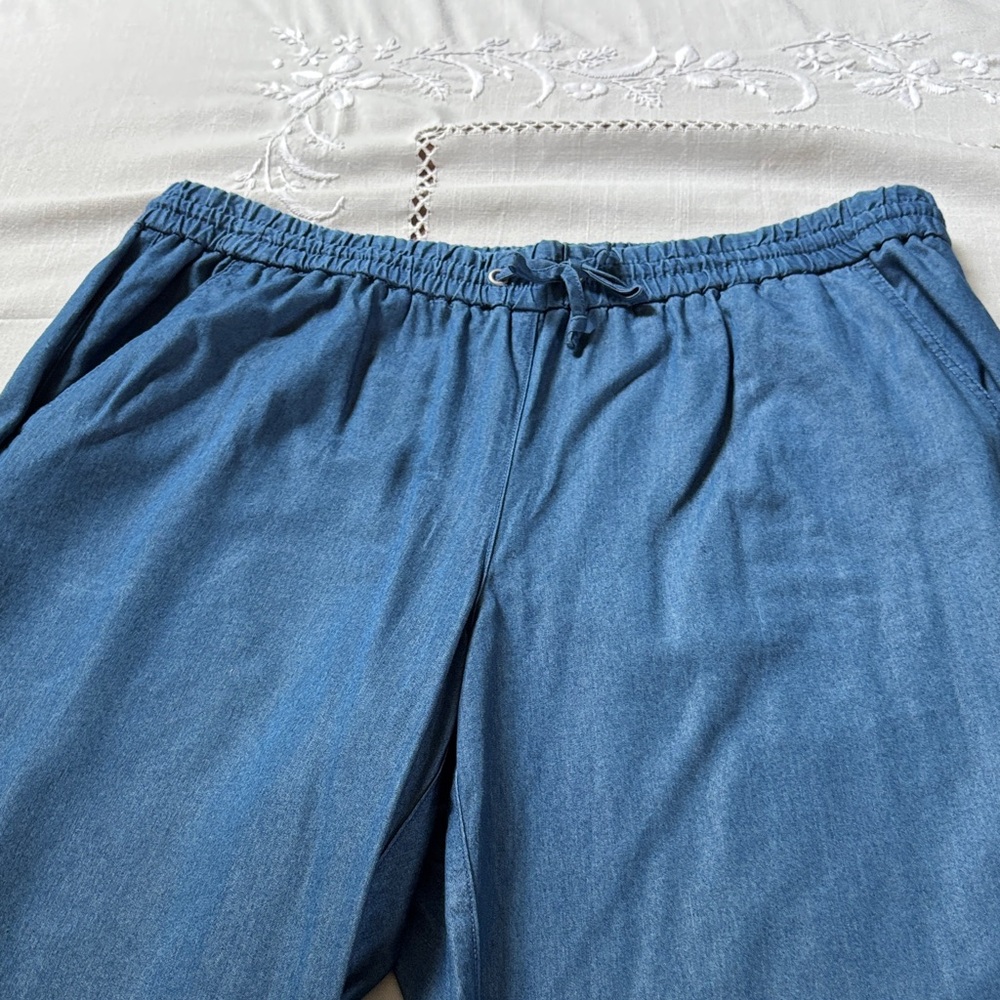 Ruby Rd. Denim Blue Jacket and Pants Ensemble - Picture 12 of 16